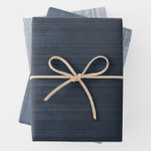 Moderne Elegant rustikal Abstrakt gestreift Geschenkpapier Set (Beispiel)
