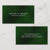 Moderne Elegant Schlicht grün Beruflich Visitenkarte (Vorne/Hinten)