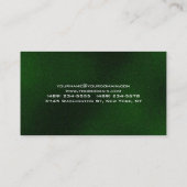 Moderne Elegant Schlicht grün Beruflich Visitenkarte (Rückseite)