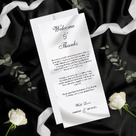 Moderne Elegant Schwarz und Weiß Willkommen und Da