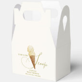 Moderne Elegant Scoop Ice Cream Baby Dusche Geschenkschachtel (Offen)