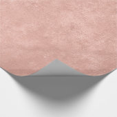 Moderne Elegant Shiny Metallic Rosa Rose Gold Geschenkpapier (Ecke)