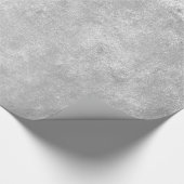 Moderne Elegant Shiny Metallic Silver Gray Texture Geschenkpapier (Ecke)