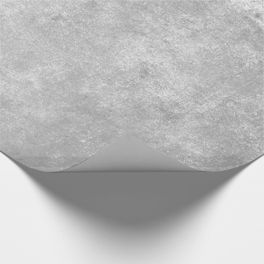 Moderne Elegant Shiny Metallic Silver Gray Texture Geschenkpapier (Ecke)