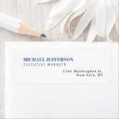 Moderne Elegant Simple Blue White (Insitu)