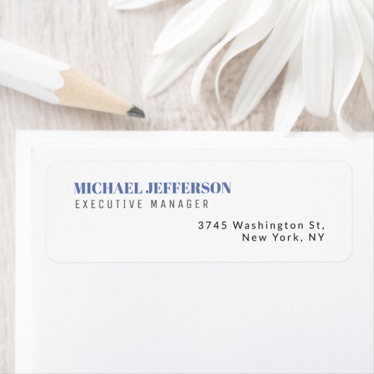 Moderne Elegant Simple Blue White (Insitu)