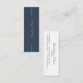 Moderne Elegant Solicitor Beruflich Mini Visitenkarte (Vorne/Hinten)