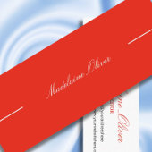 Moderne Elegant Solicitor Beruflich Red Mini Visitenkarte