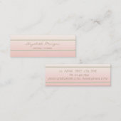 Moderne Elegant Stilvoll Einfach,Perlen Mini Visitenkarte (Vorne/Hinten)