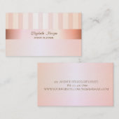 Moderne Elegant Stilvoll gestreift Visitenkarte (Vorne/Hinten)