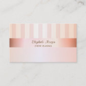 Moderne Elegant Stilvoll gestreift Visitenkarte (Vorderseite)