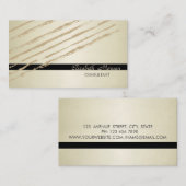Moderne Elegant Stilvoll,Glitzer Streifen Visitenkarte (Vorne/Hinten)
