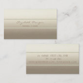 Moderne Elegant Stilvolle Perlen Visitenkarte (Vorne/Hinten)