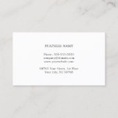 Moderne Elegant Texture Gray Interieur Designer Visitenkarte (Rückseite)