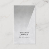 Moderne Elegant Texture Gray Interieur Designer Visitenkarte (Vorderseite)