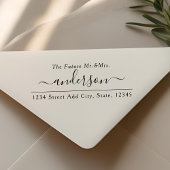 Moderne Elegant The Future Mr. und Mrs. Wedding Permastempel