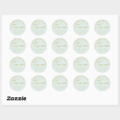 Moderne Elegant Toss Me Wedding Confetti Gefallen Runder Aufkleber (Blatt)