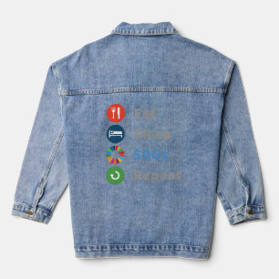 Moderne Elegant Trendy verleiht Nachhaltigkeit 203 Jeansjacke