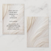 Moderne Elegant Wave Discount Card Rabattkarte (Vorne/Hinten)