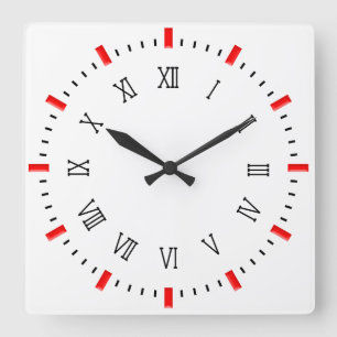 Moderne elegante 10,75" quadratische Acrylmauer-Uh Wanduhr