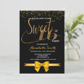 Moderne, elegante 16 Einladung (Stehend Vorderseite)