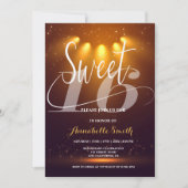 Moderne, elegante 16 Einladung (Vorderseite)