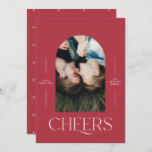 Moderne, elegante 1-Foto-Typografie (Vorne/Hinten)