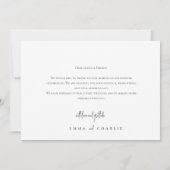 Moderne Elegante 3 Fotos Typografie-Nachricht Hoch Dankeskarte (Rückseite)