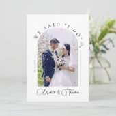 Moderne elegante 4-Foto-Ankündigungskarte Ankündigung (Stehend Vorderseite)