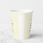 Moderne elegante 50. Geburtstagsfeier Pappbecher (Rechts)