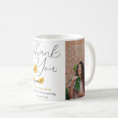 Moderne elegante Abschluss-Goldkappe dank Script Kaffeetasse (VorderseiteRechts)