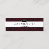 Moderne Elegante Abschluss Name Card Telefonnummerkarte (Vorderseite)