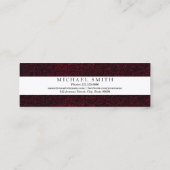 Moderne Elegante Abschluss Name Card Telefonnummerkarte (Rückseite)
