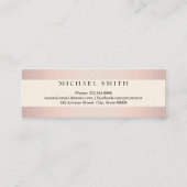 Moderne Elegante Abschluss Name Card Telefonnummerkarte (Rückseite)