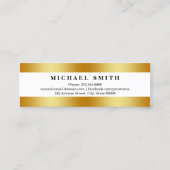 Moderne Elegante Abschluss Name Card Telefonnummerkarte (Rückseite)