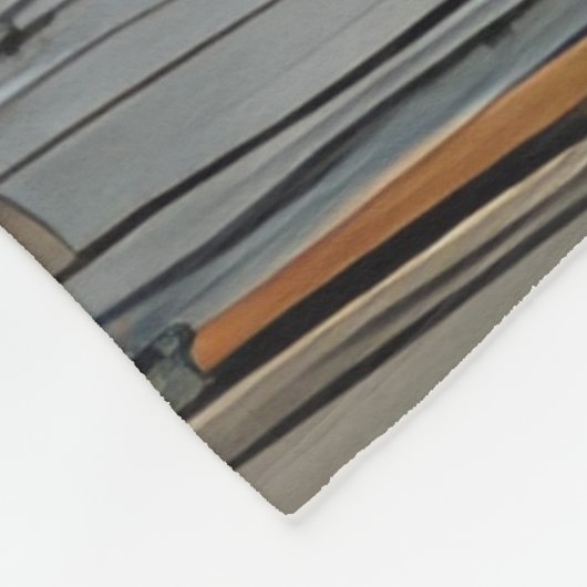 Moderne Elegante Abstrakt Gold Fleecedecke (Ecke)