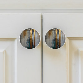 Moderne Elegante Abstrakt Gold Keramikknauf