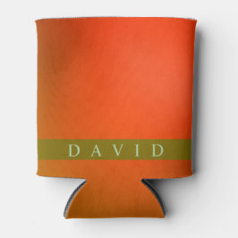 Moderne Elegante Abstrakte Grün- und Orangenfarben Dosenkühler