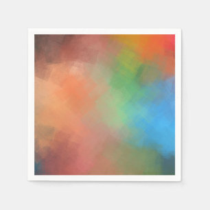 Moderne elegante abstrakte Kunst Farbige Vorlage Serviette