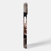Moderne Elegante Abstrakte Kunst Peach Blume Case-Mate iPhone Hülle (Rückseite / Rechts)