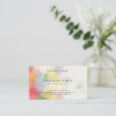 Moderne Elegante Abstrakte Kunstvorlage Einfach tr Visitenkarte (Stehend Vorderseite)