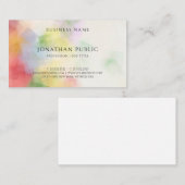 Moderne Elegante Abstrakte Kunstvorlage Einfach tr Visitenkarte (Vorne/Hinten)