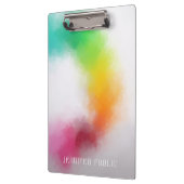 Moderne elegante Abstrakte Kunstvorlage Klemmbrett (Links)