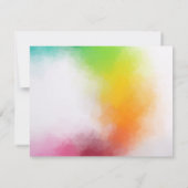 Moderne elegante Abstrakte Kunstvorlage Mitteilungskarte (Rückseite)