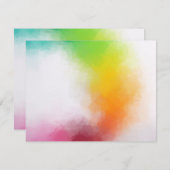 Moderne elegante Abstrakte Kunstvorlage Mitteilungskarte (Vorne/Hinten)