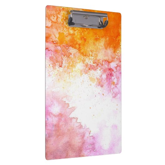 Moderne Elegante Abstrakte Wasserfarbe Klemmbrett (Rechts)
