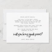 Moderne, elegante Angebotstext-Karte für den Führe Einladung (Vorderseite)