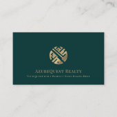 Moderne elegante Anwesen Business Cards Visitenkarte (Vorderseite)