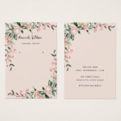 Moderne elegante Aquarellblumen-Grafikkarte (Vorne & Hinten)