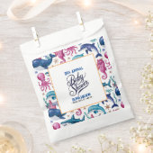 Moderne, elegante Aquarellbrunnen Kinderdusche Geschenktütchen (Ausgeschnitten)